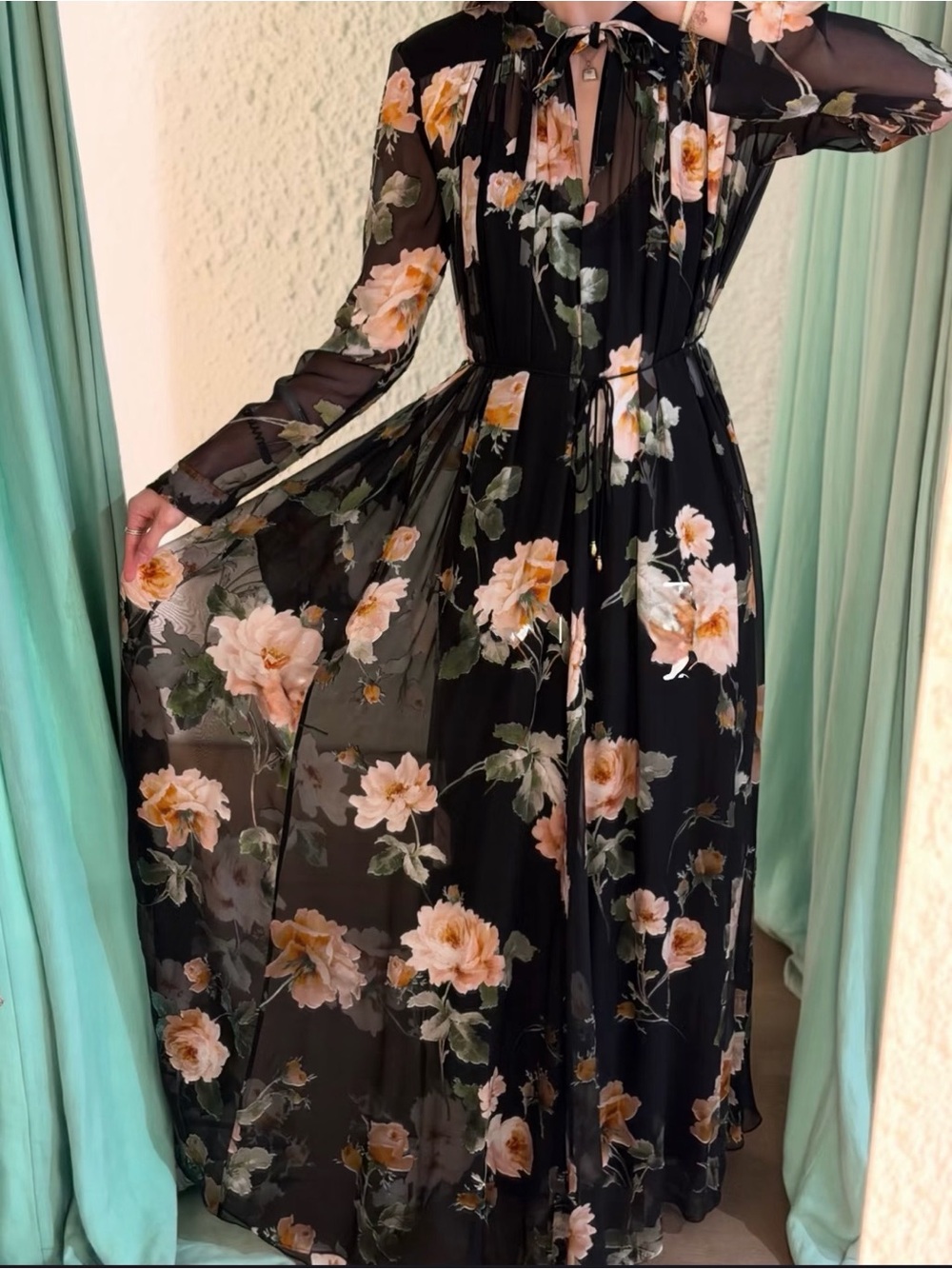 Zimmermann Luna Burnout Sheath Maxi Dress - AU 1/US6 - NWT